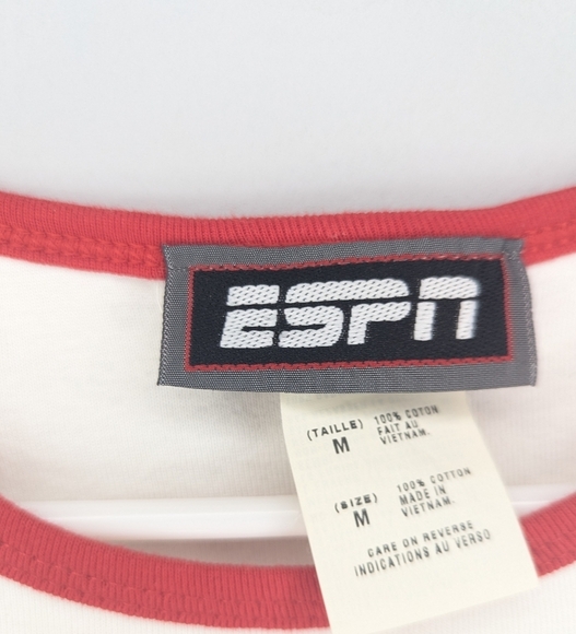 Vintage Y2K ESPN Club Walt Disney World Woman's Baby Tee Tshirt size medium - Picture 3 of 5